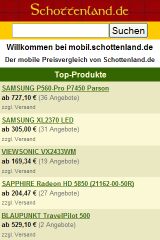 Schottenland.de Mobil Startseite