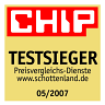 CHIP Testsieger: Schottenland.de
