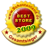 Schottenland.de BestStore 2009, Gesamtbewertung Gold, Gesamtsieger