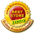 Schottenland.de BestStore 2009, Grte Produktauswahl Gold