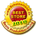 Schottenland.de BestStore 2010, Beste Produktberatung Gold