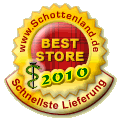 Schottenland.de BestStore 2010, Online-Apotheken, Schnellste Lieferung Gold