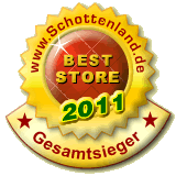 Schottenland.de BestStore 2011, Gesamtbewertung Gold, Gesamtsieger